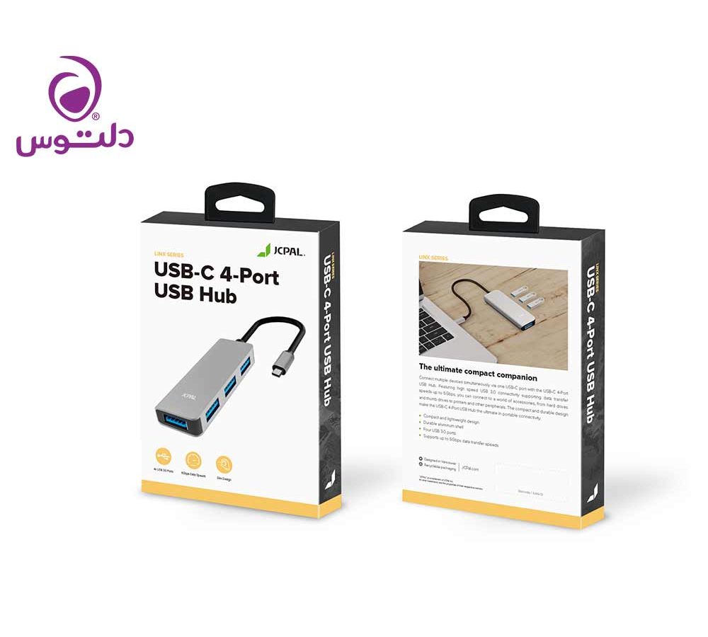 هاب 4 پورت USB-C جی سی پال مدل JCP6251